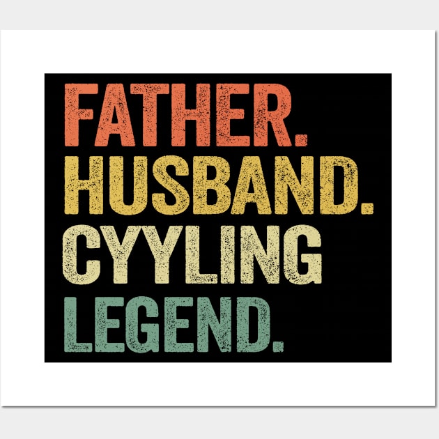 Father Husband Cycling Legend Cyclist Father´s Day Gift Wall Art by Kuehni